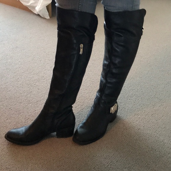 Vince Camuto Knee High Black Boots 